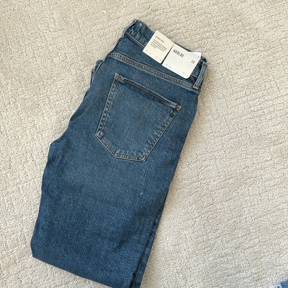 BNWT Agolde Toni Mid Straight Jeans